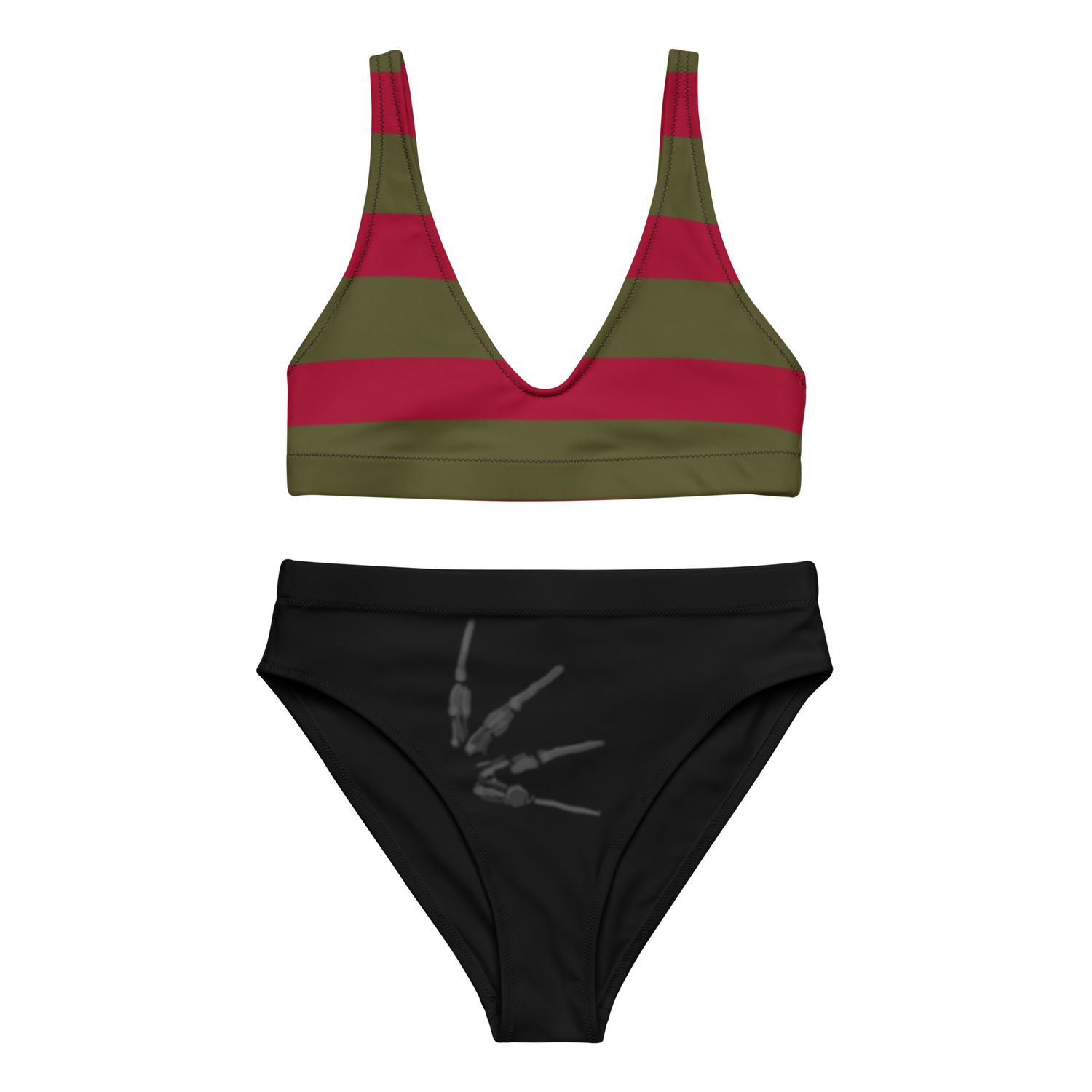 Freddy Krueger Recycled High-Waisted Bikini