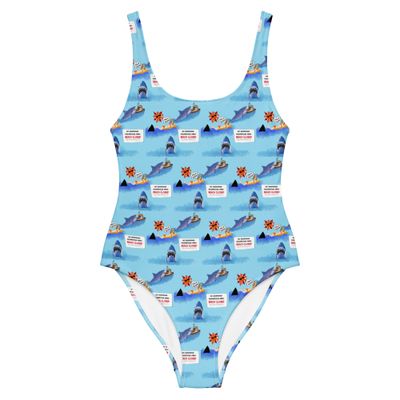 Jaws Don't Go In The Water One-Piece Swimsuit