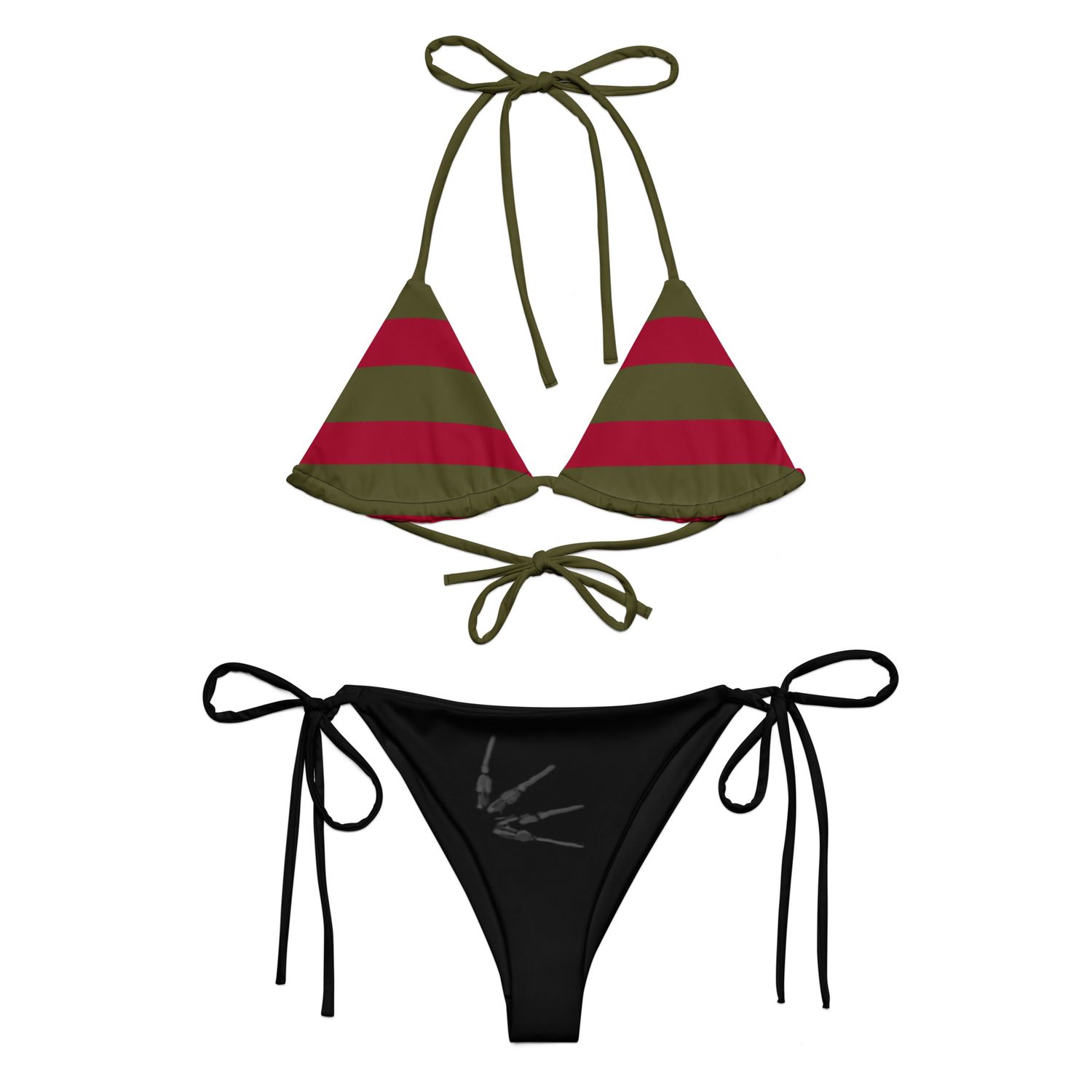 Freddy Krueger Nightmare On Elm Street Recycled String Bikini