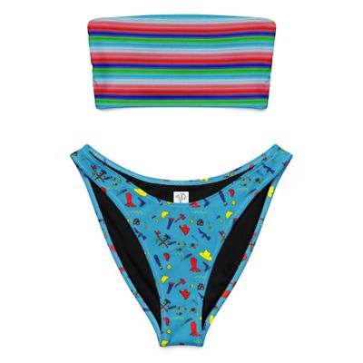 Chucky Childs Play Recycled Bandeau Bikini