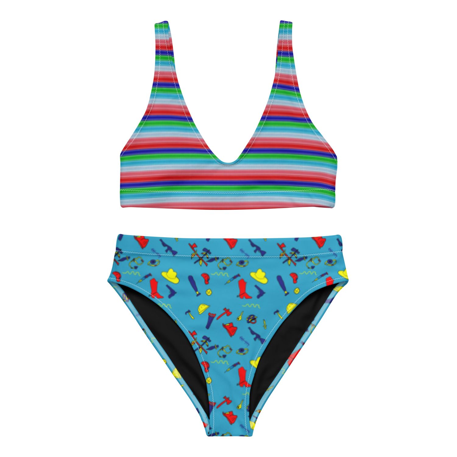 Summerween Chucky Childs Play Recycled High-Waisted Bikini