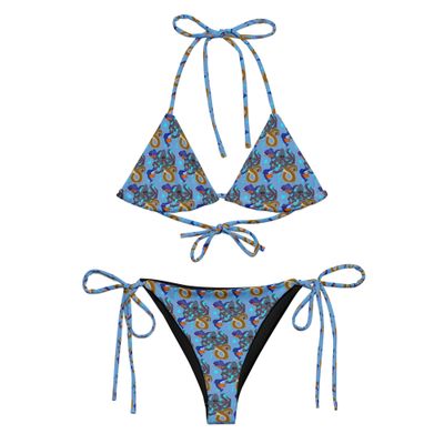 Underwater Monsters Recycled String Bikini