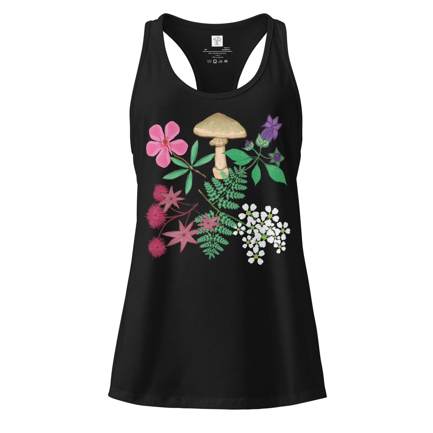Poisonous Plants Women’s Fitted Racerback Tank Top