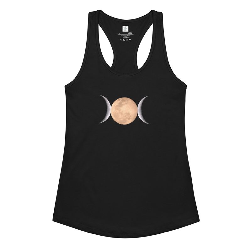 Moon Goddess Women’s Fitted Racerback Tank Top
