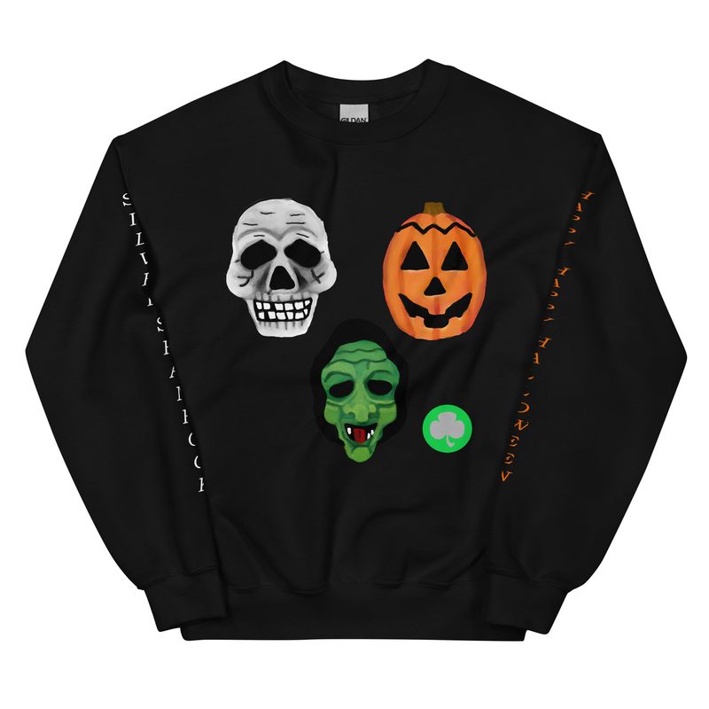 Halloween 3 Silver Shamrock Masks Inspired Unisex Sweatshirt
