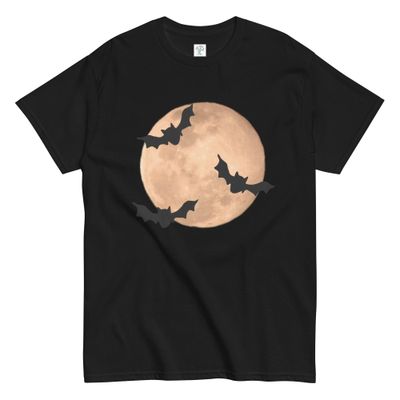 Full Moon and Bats Classic Tee Shirt
