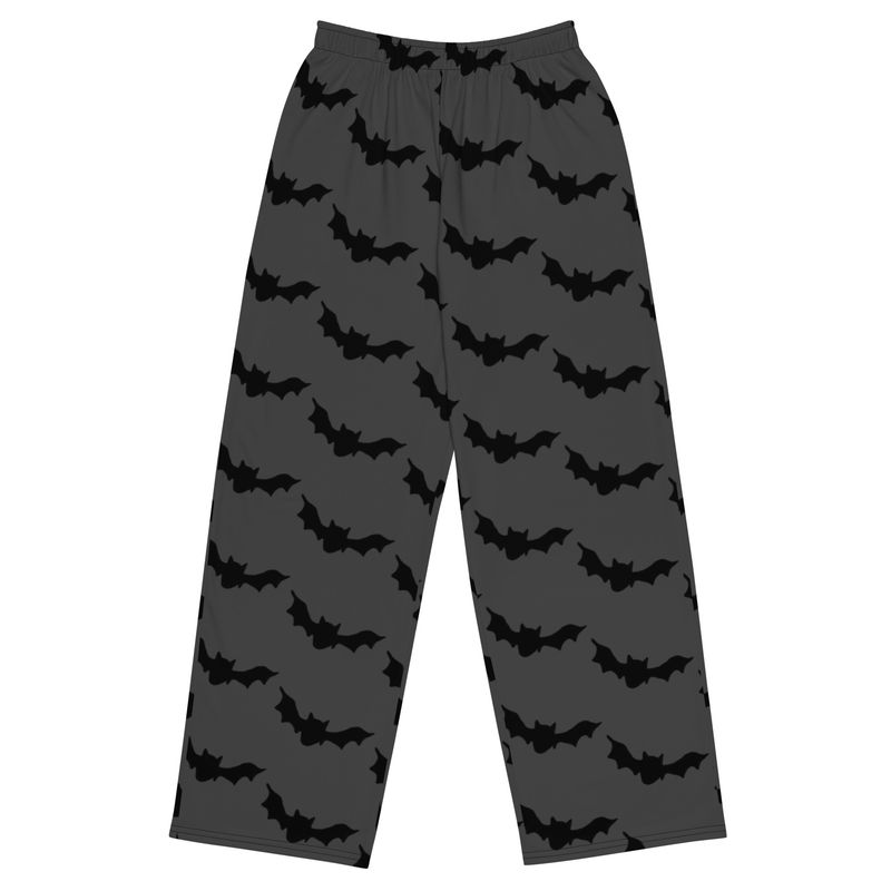 Bats in Flight Wide-Leg Pants