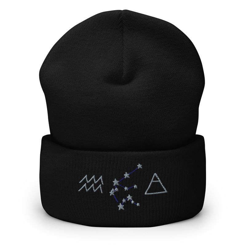 Aquarius Cuffed Beanie