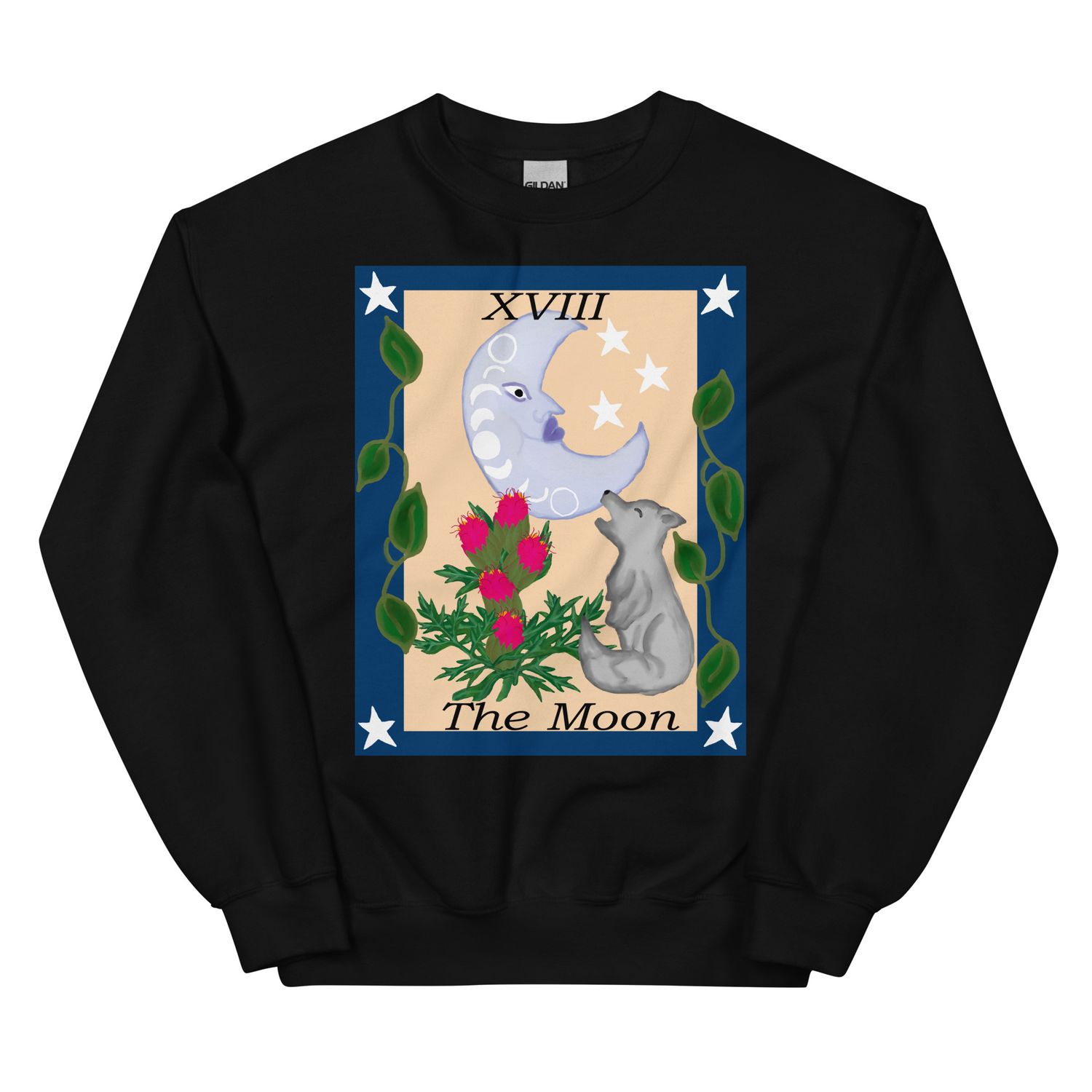 The Moon Tarot Card Unisex Sweatshirt