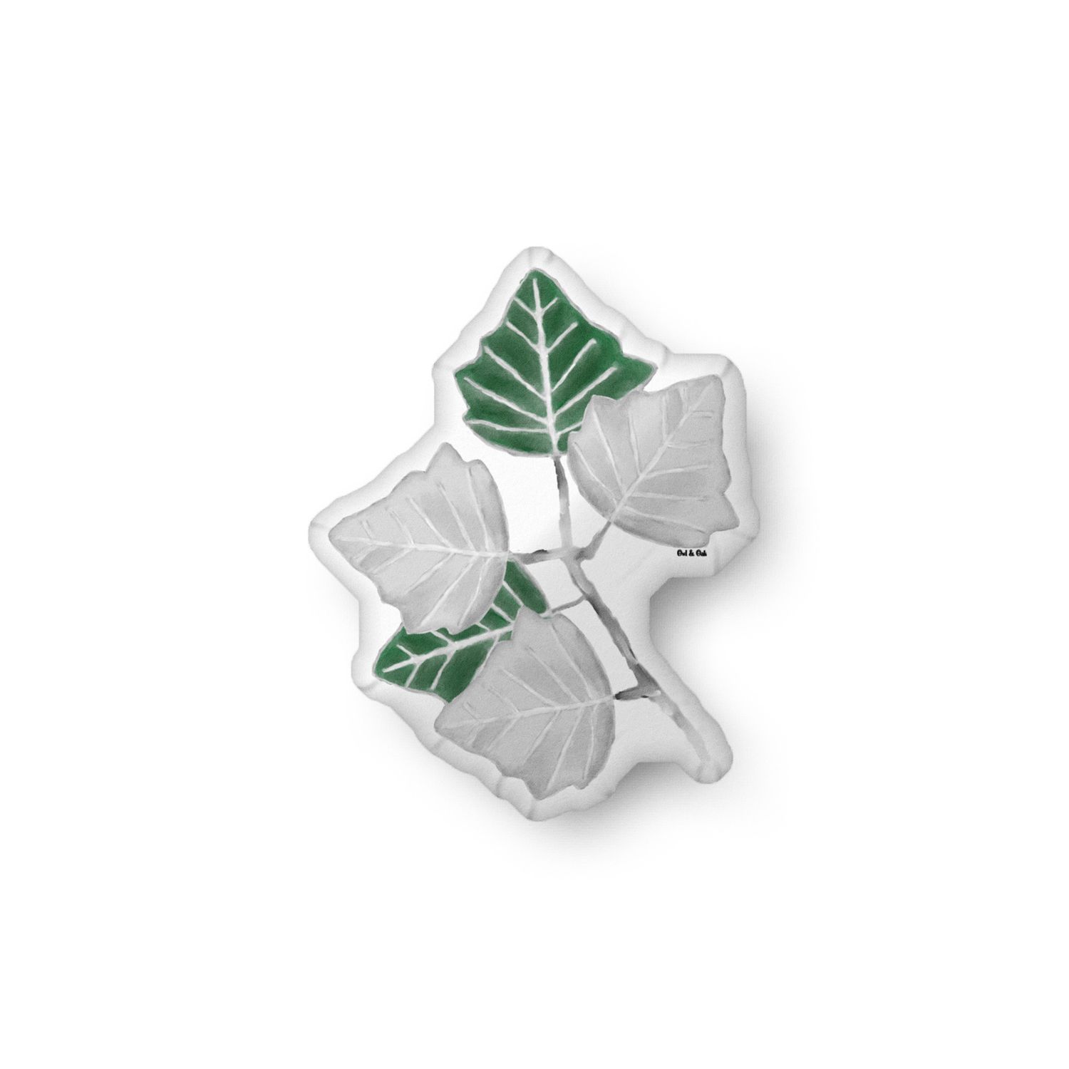 White Poplar Witchy Botanical Accent Pillow