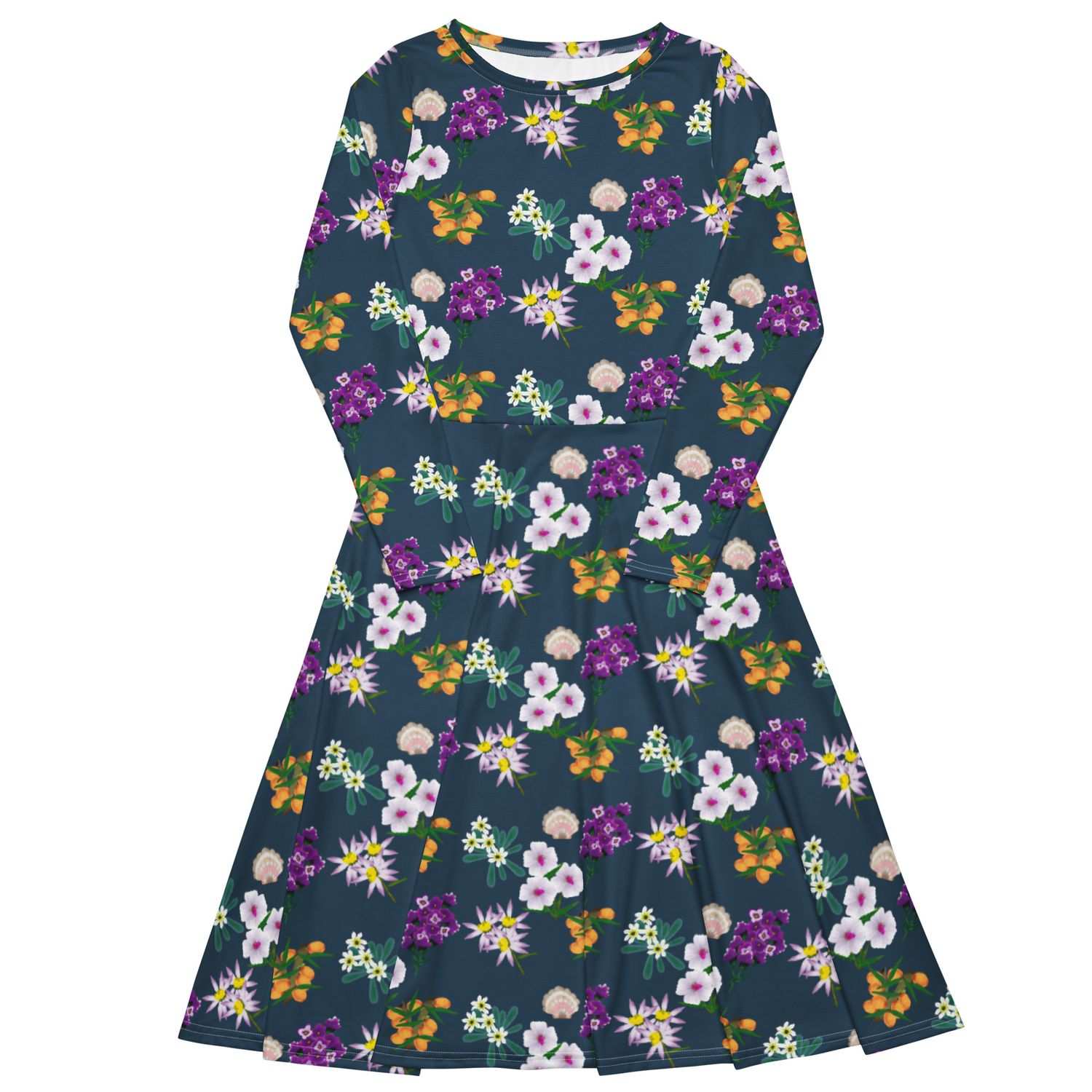 Sea Witch Long Sleeve Midi Dress