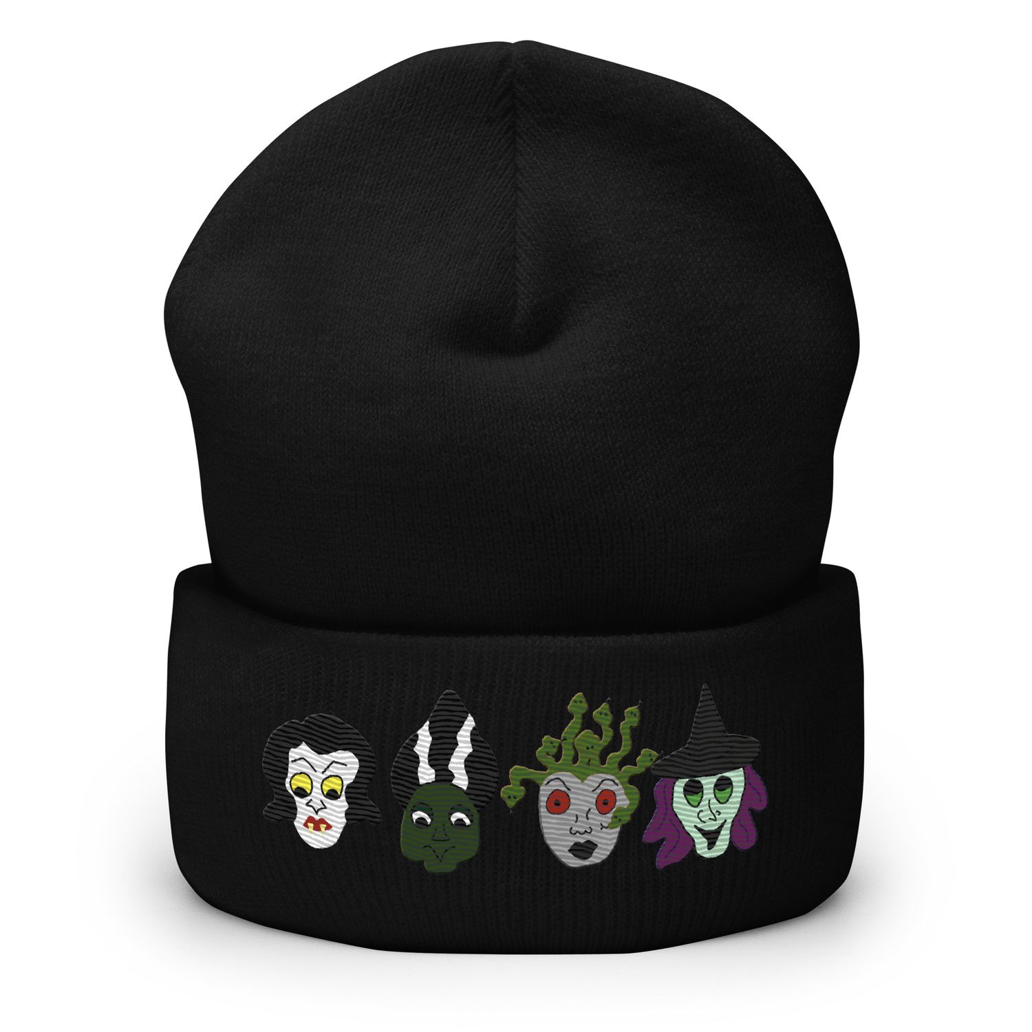 Classic Horror Movie Females Monsters Cuffed Beanie