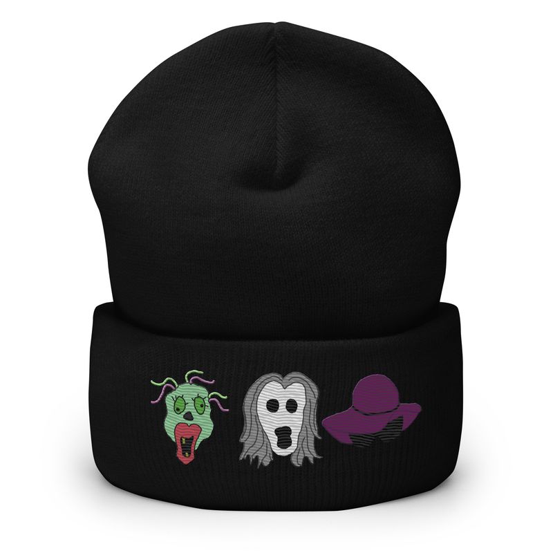 Classic Female B Rated Horror Movie Monsters Cuffed Beanie