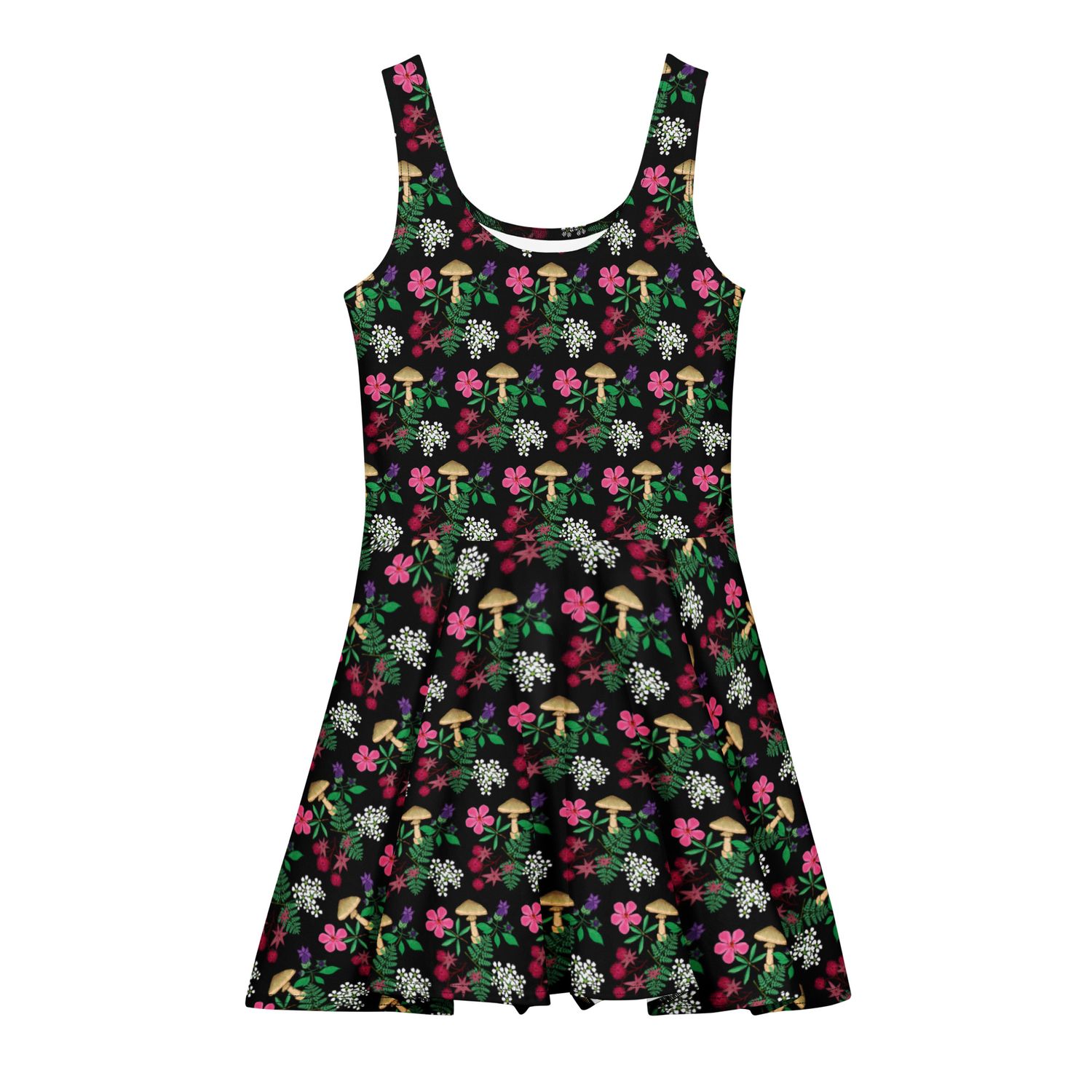 Poison Garden Witchy Botanical Cotton Skater Dress Poison Garden Witchy Botanical Cotton Skater Dress