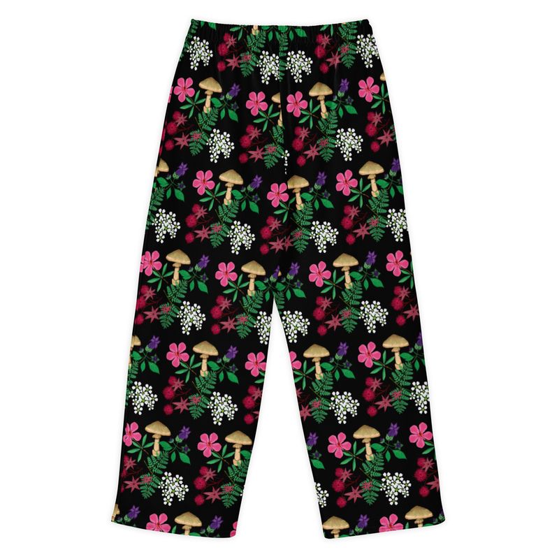 Poison Garden Witchy Botanical Cotton Wide Leg Pants