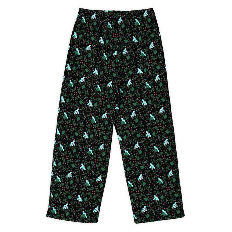 Ghostly Garden Cotton Wide Leg Pants