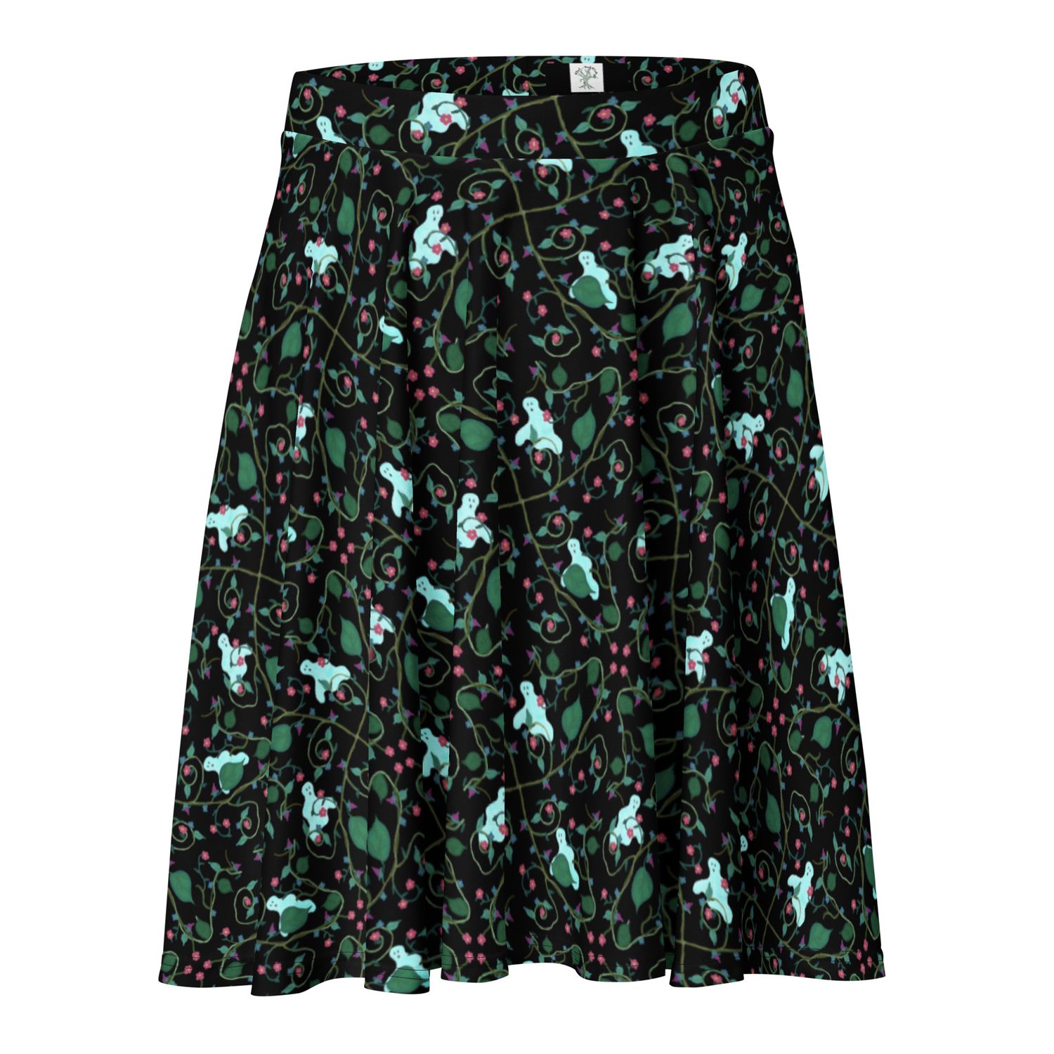 Ghostly Garden Skater Skirt