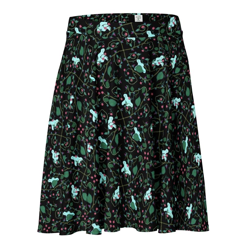 Ghostly Garden Skater Skirt