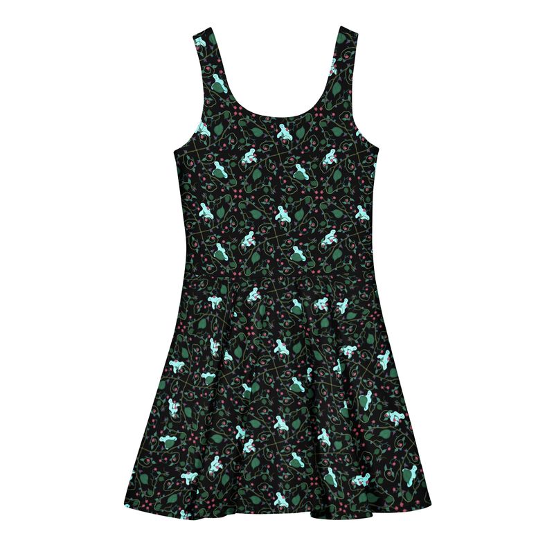 Ghostly Garden Cotton Skater Dress