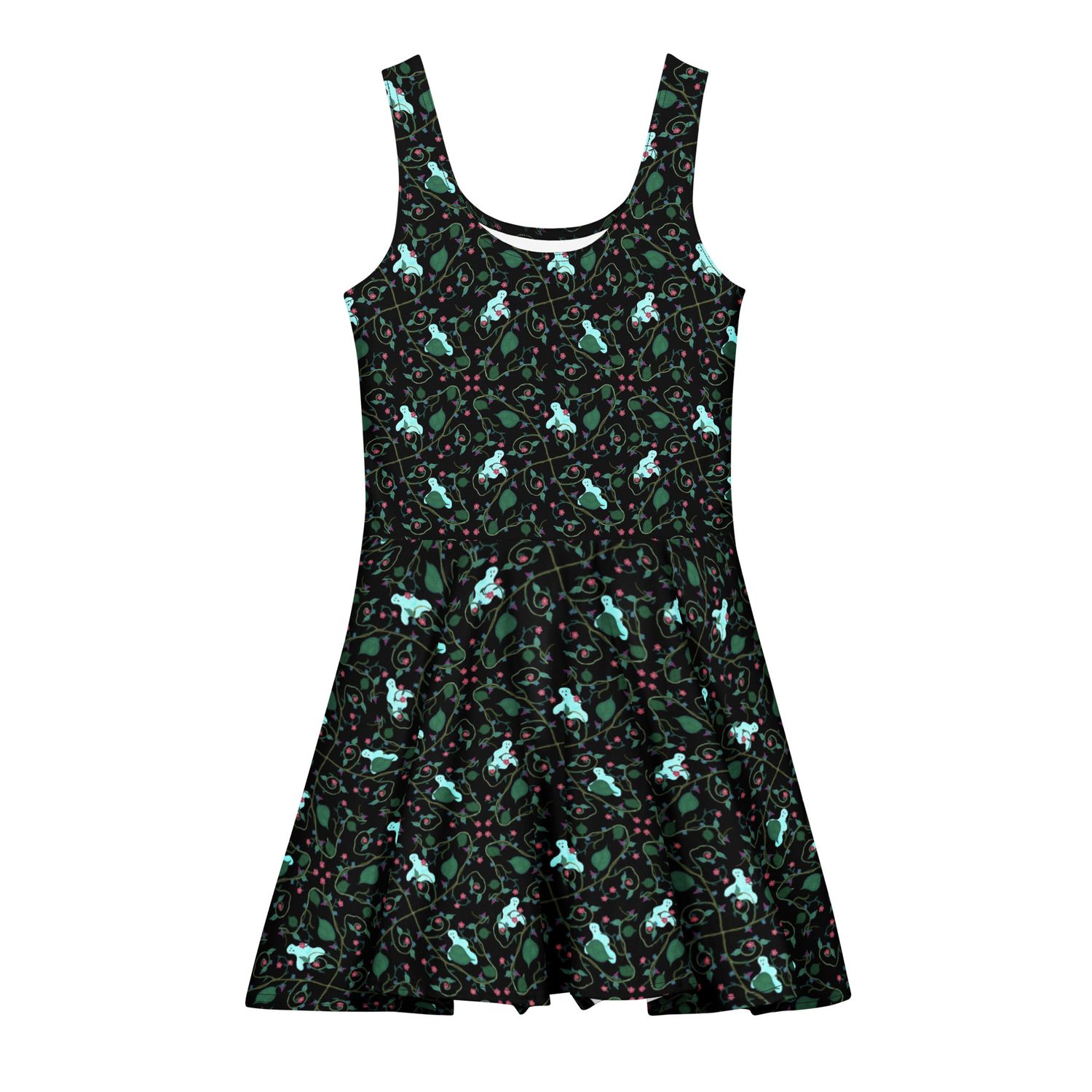 Ghostly Garden Cotton Skater Dress Ghostly Garden Cotton Skater Dress