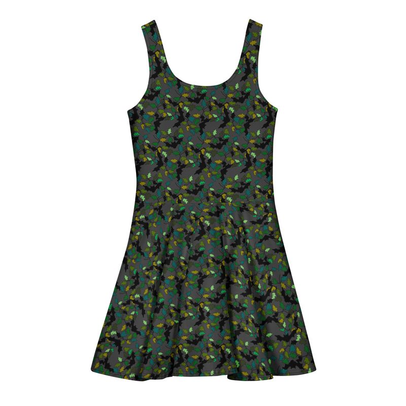 Bewitching Bats And Branches Cotton Skater Dress