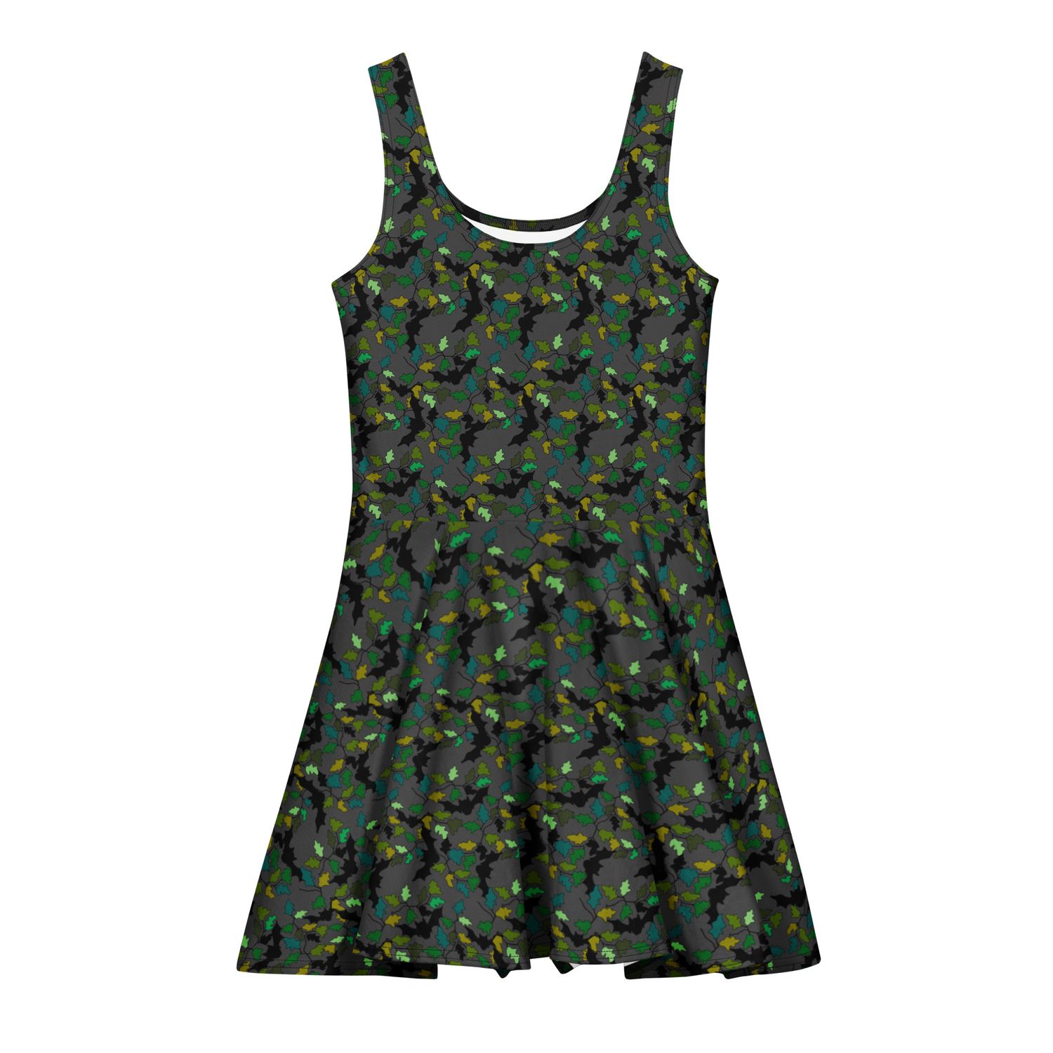 Bewitching Bats And Branches Cotton Skater Dress