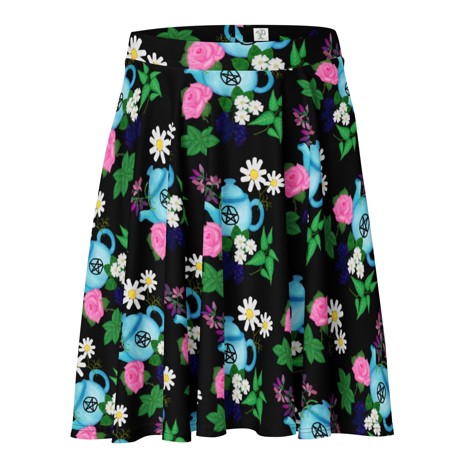 Witchy Tea Garden Skater Skirt