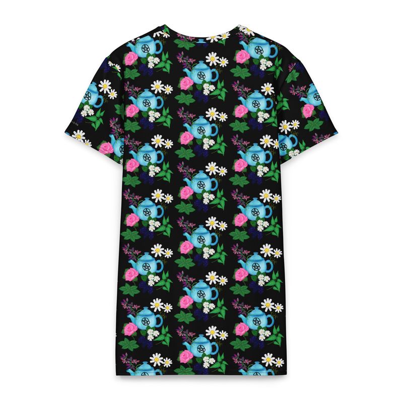 Witchy Tea Garden T-shirt Dress