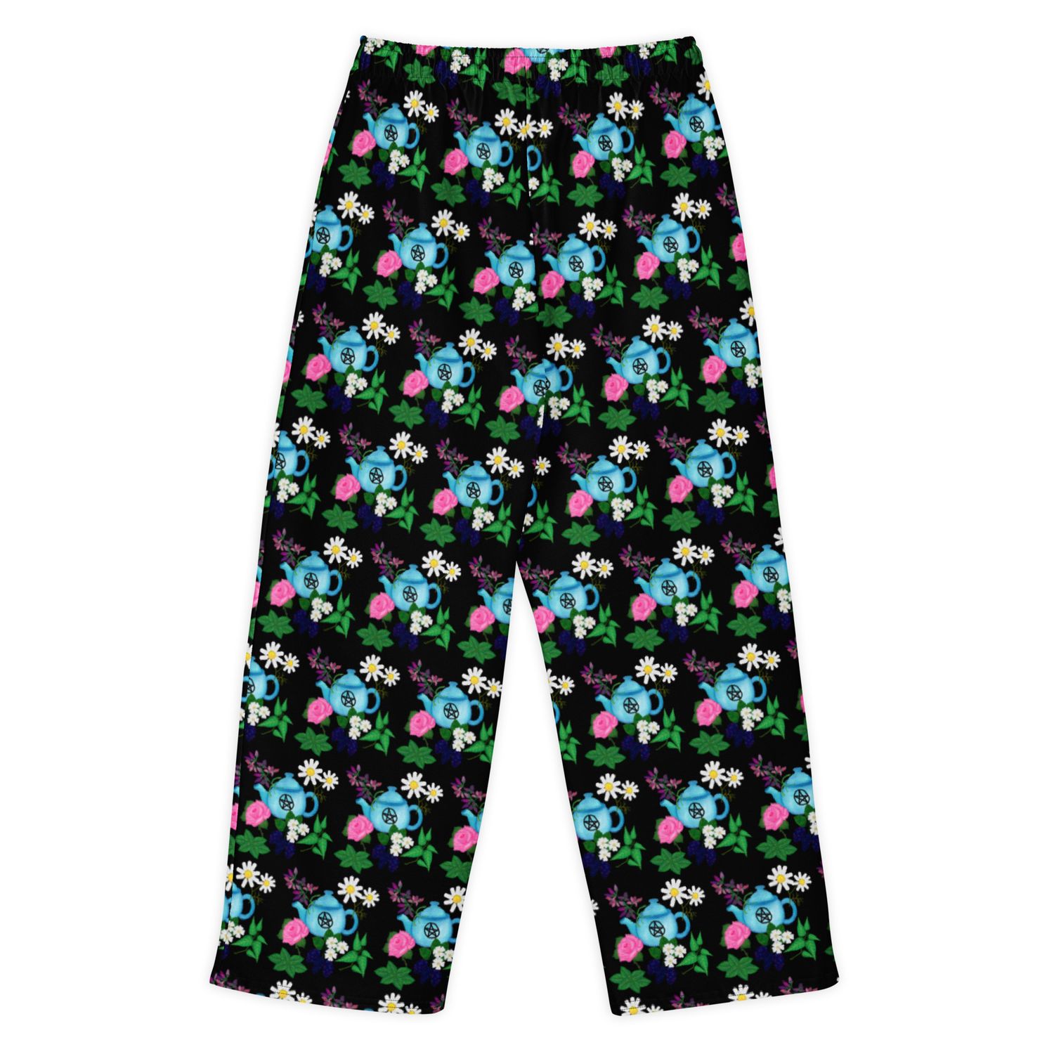 Witchy Tea Garden Cotton Wide Leg Pants