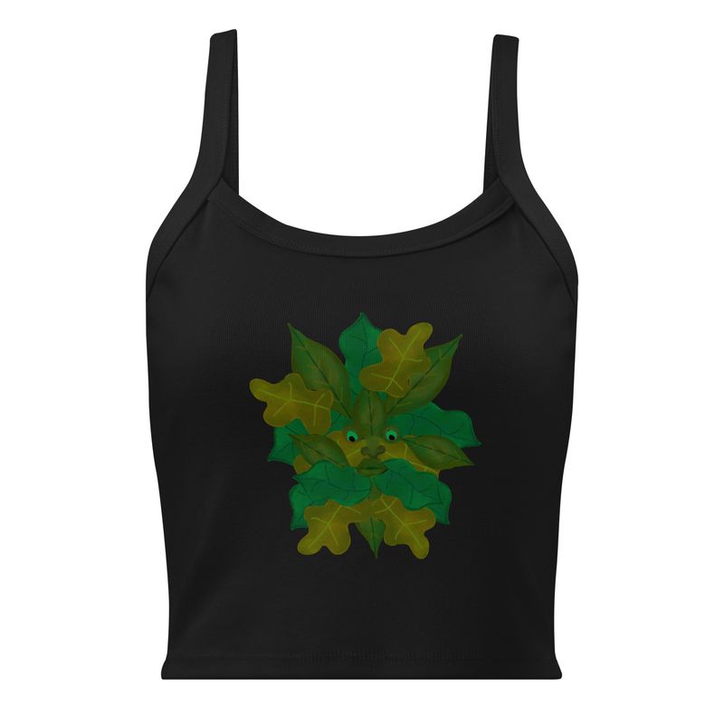 Green Man Plant Witch Wiccan Mythology Tank Top