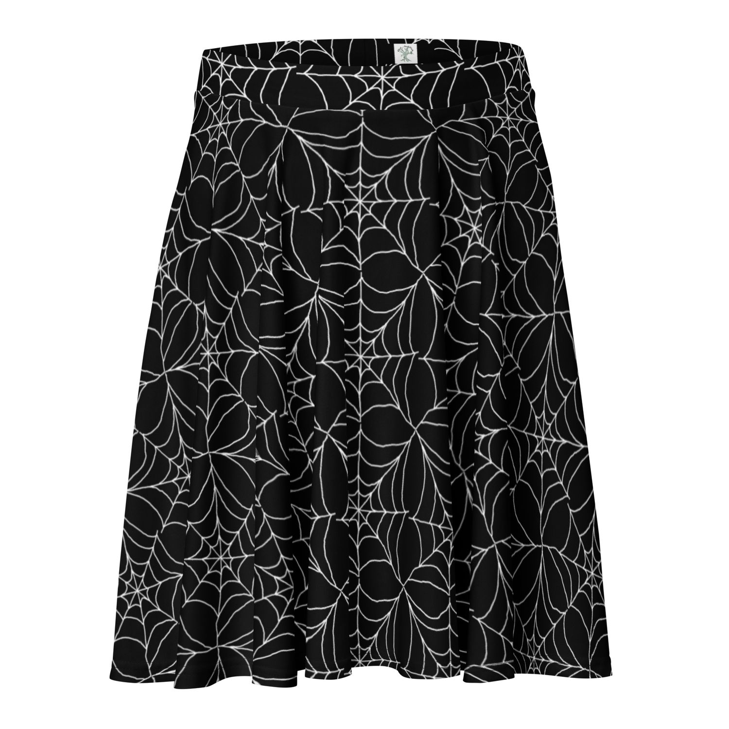Spooky Spiderweb Gothic Skater Skirt