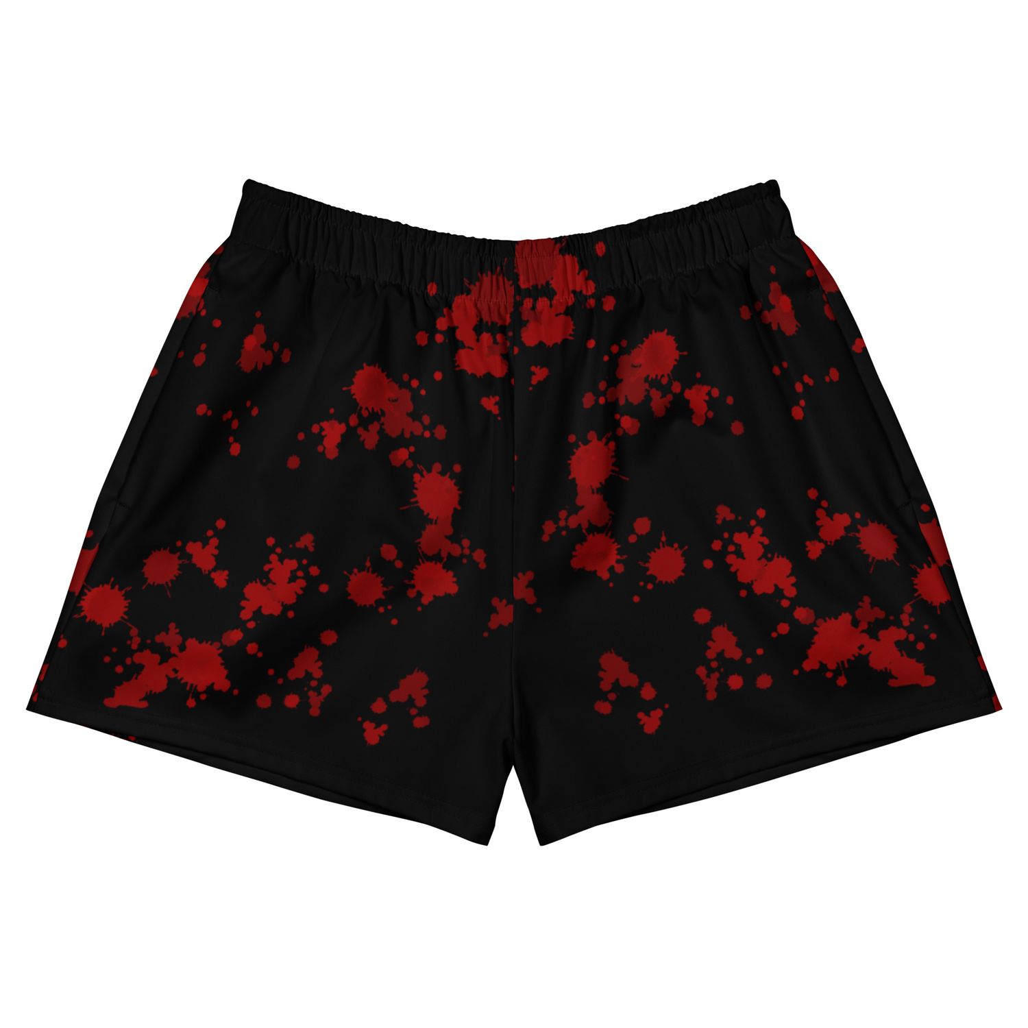 Spooky Slasher Horror Movie Blood Splatter Women's Swim Shorts