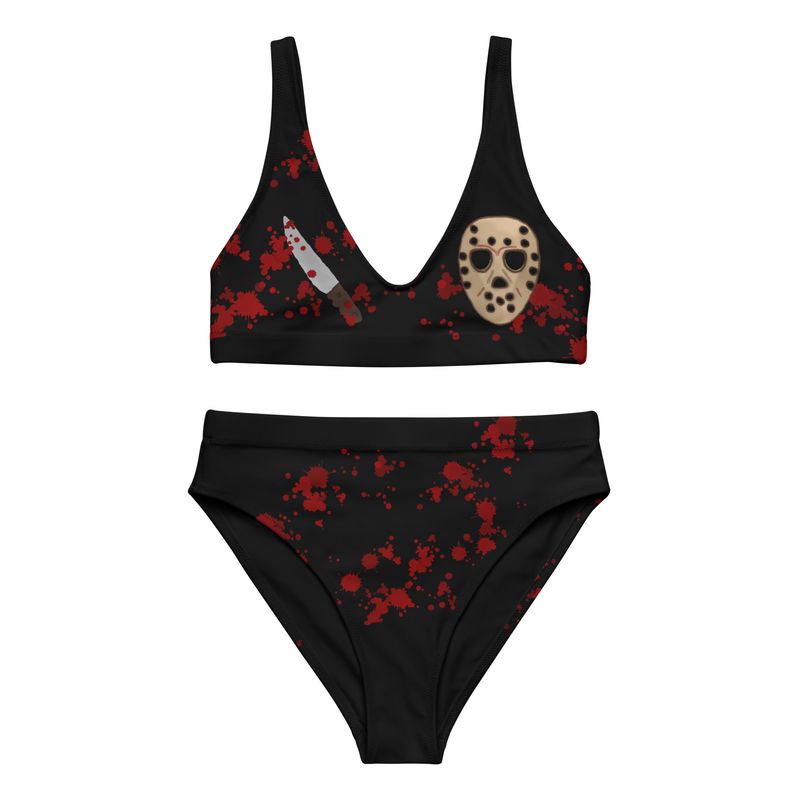 Spooky Slasher Horror High Waisted Bikini