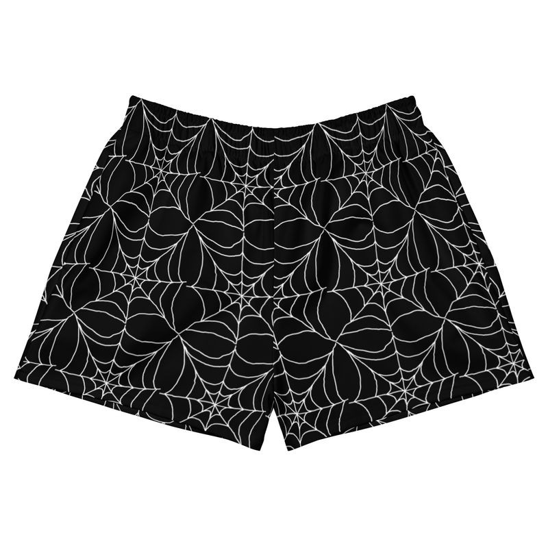 Spooky Spiderwebs Goth Women's Swim Shorts