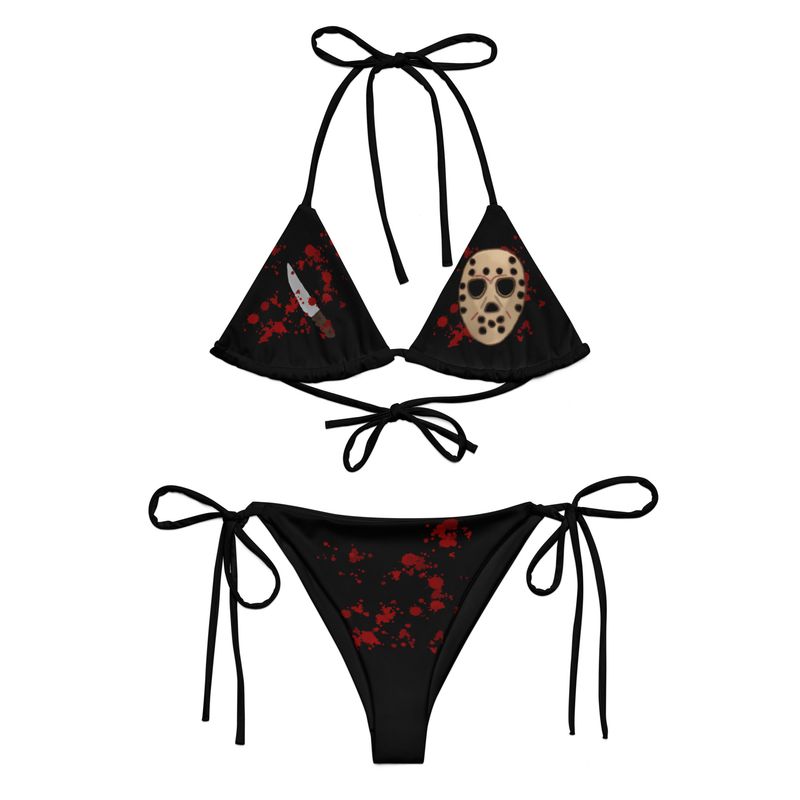 Spooky Slasher Horror String Bikini