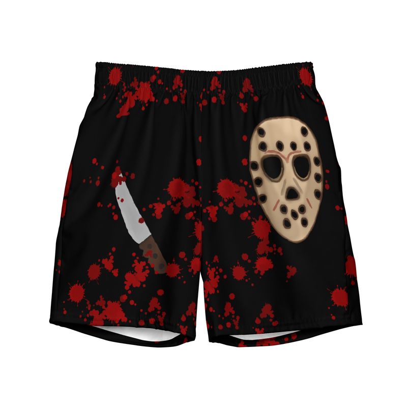 Spooky Slasher Horror Movie Men's Swim Trunks