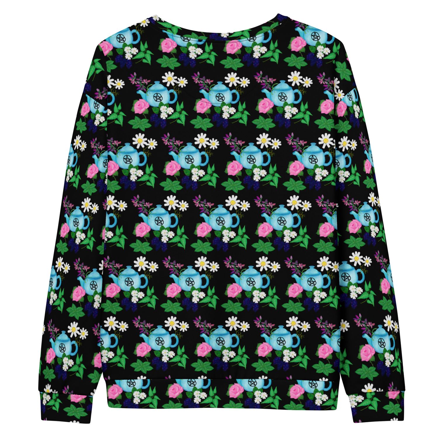 Witch's Tea Garden Cotton Sweatshirt Witch's Tea Garden Cotton Sweatshirt