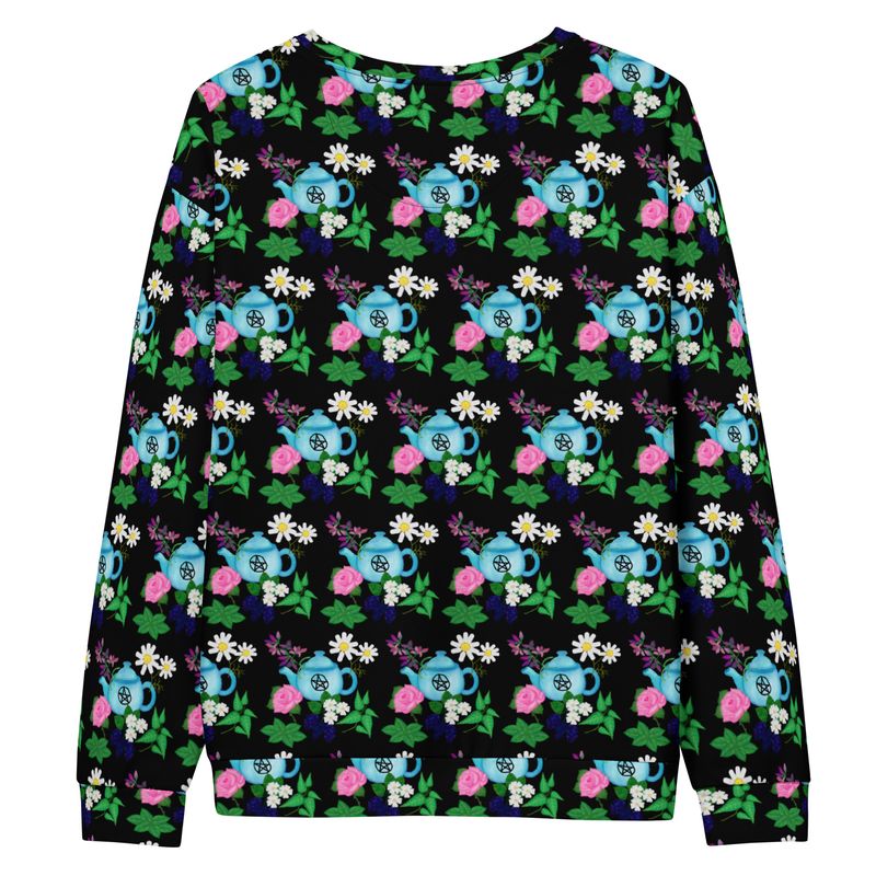 Witch's Tea Garden Cotton Sweatshirt