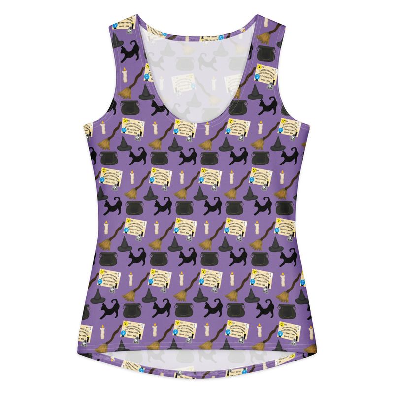 Classic Witchcraft Symbols Women's Witchy Cotton Lounge Tank Top