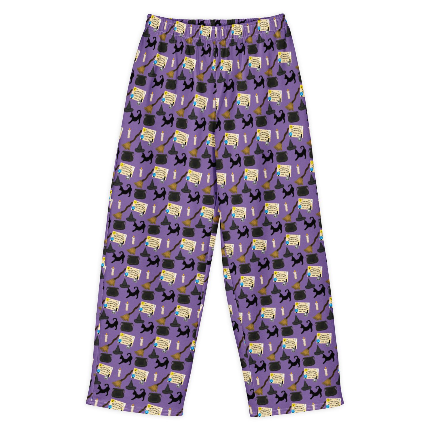 Classic Witchcraft Symbols Women's Witchy Cotton Wide Leg Pants Classic Witchcraft Symbols Women's Witchy Cotton Wide Leg Pants