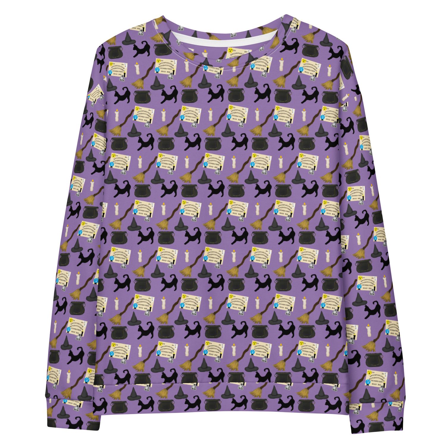 Classic Witchcraft Symbols Women's Witchy Cotton Sweatshirt Classic Witchcraft Symbols Women's Witchy Cotton Sweatshirt