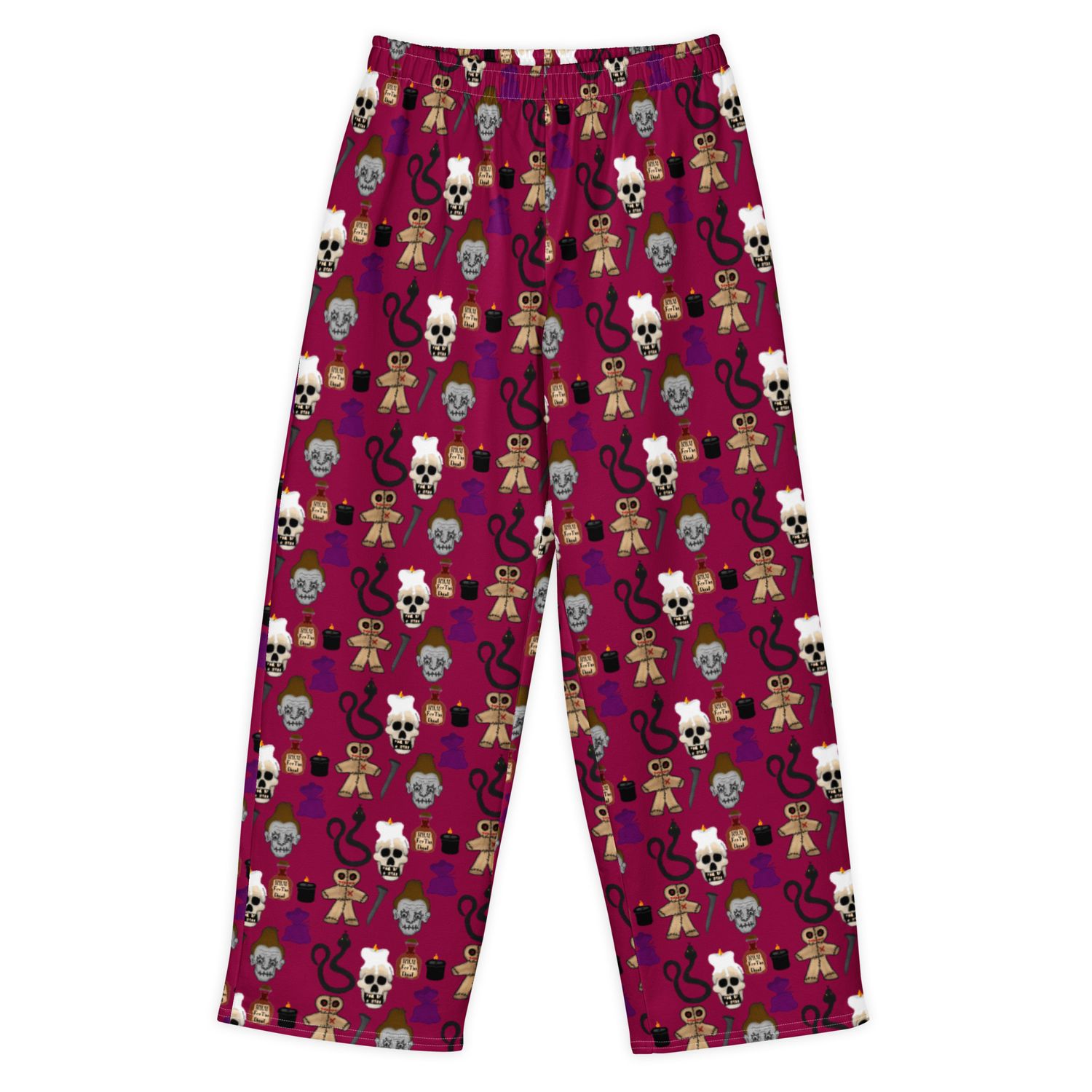 Voodoo Symbols Cotton Wide Leg Pants Voodoo Symbols Cotton Wide Leg Pants
