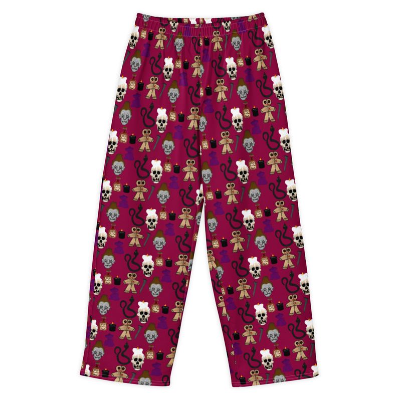 Voodoo Symbols Cotton Wide Leg Pants