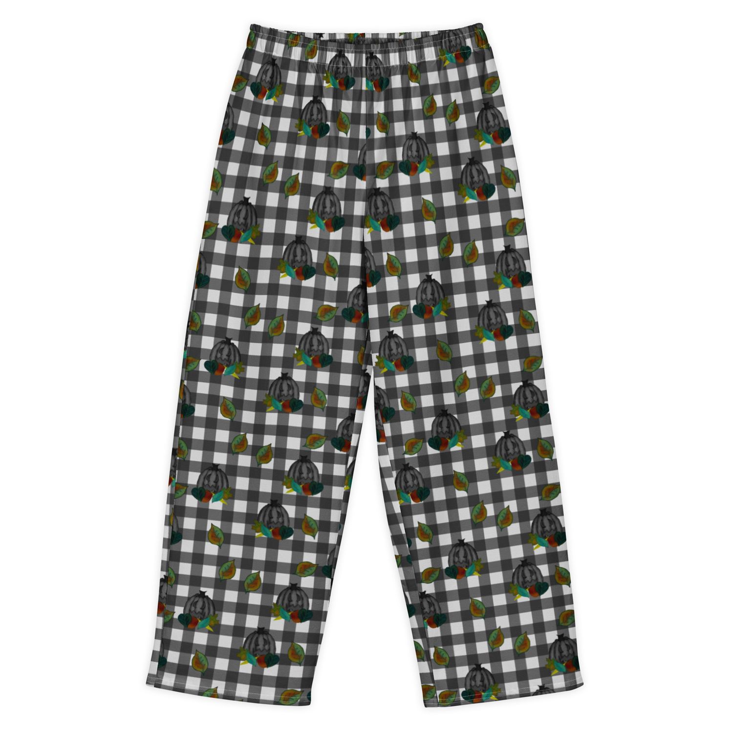 Midnight Harvest Spooky Autumn Cotton Wide Leg Pants Midnight Harvest Spooky Autumn Cotton Wide Leg Pants