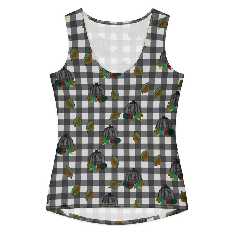 Midnight Harvest Spooky Autumn Cotton Loungewear Tank Top