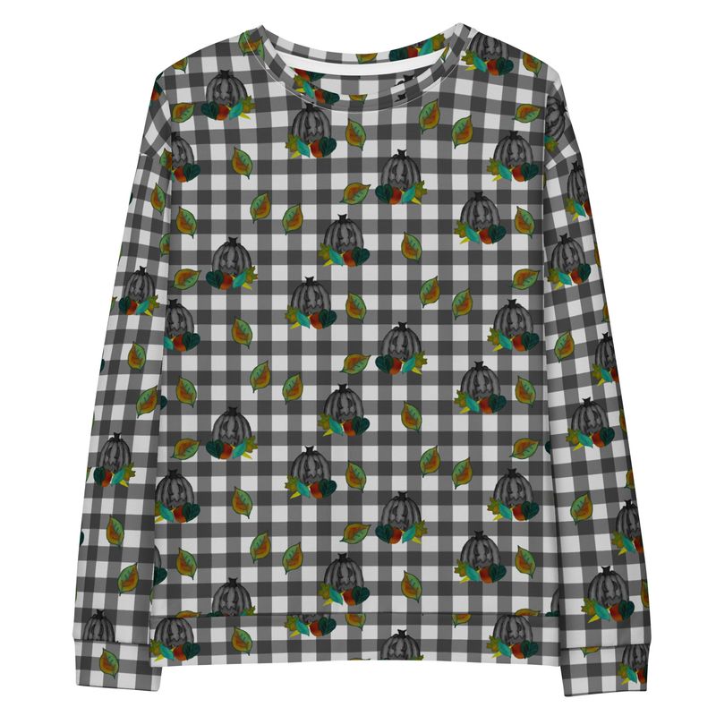 Midnight Harvest Spooky Autumn Loungewear Cotton Sweatshirt