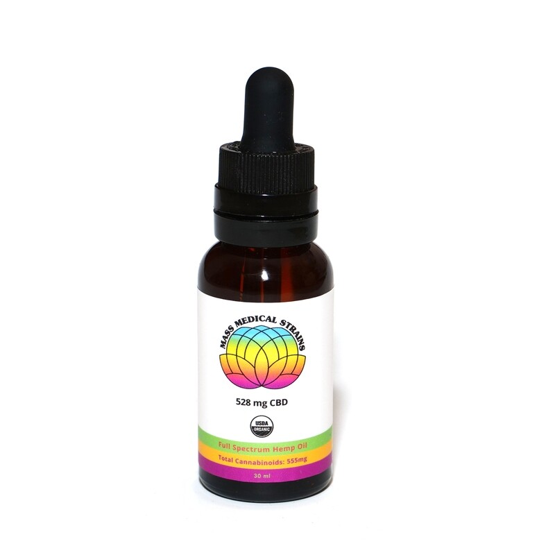 CBD Oil Tincture - USDA Certified Organic - Full Spectrum Hemp Extract