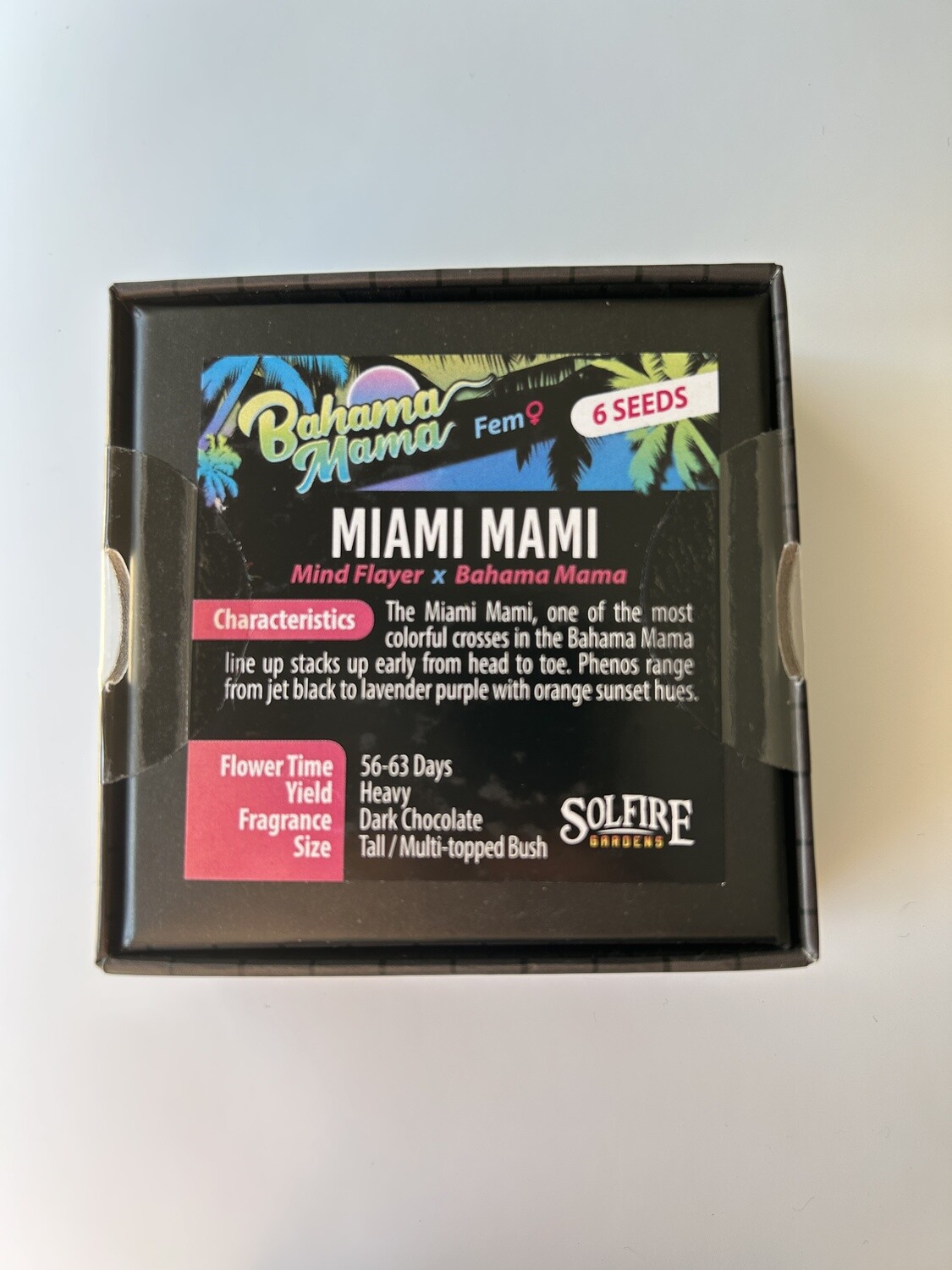 Miami Mami - 6 Fem Seeds - Sol Fire Genetics - *Personal Vault Item*