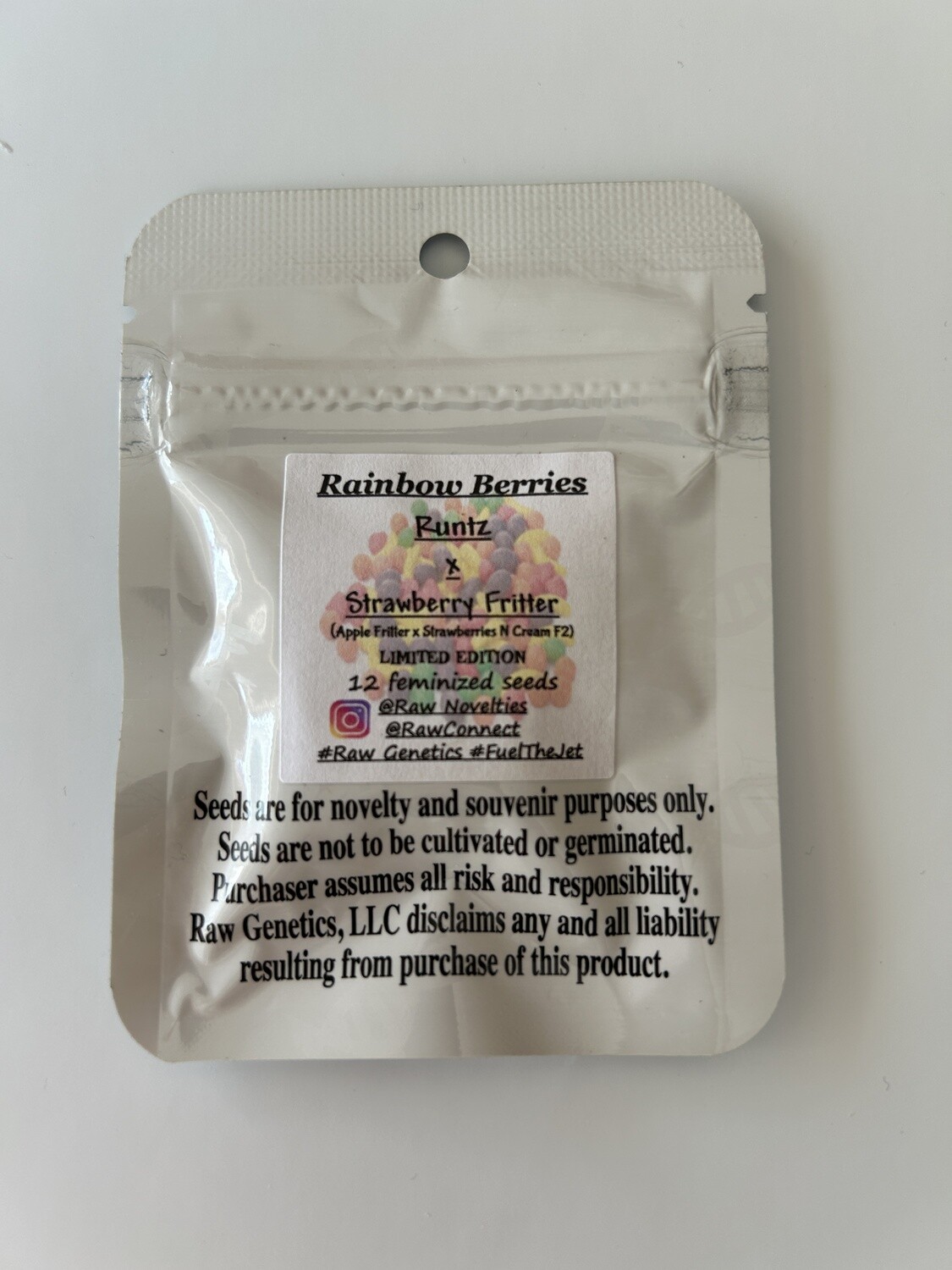 Rainbow Berries - Raw Genetics 12 Fem Seeds - *Personal Vault Item*
