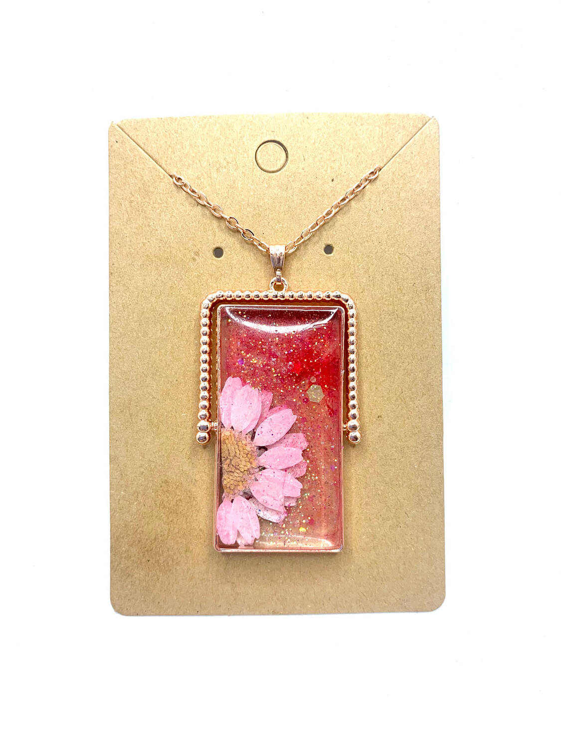 Pink Flower Pendant